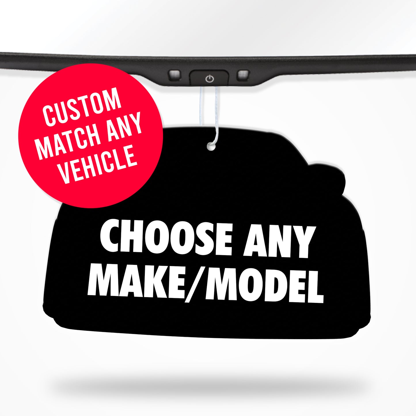 Custom Car Air Freshener + Vinyl Decal