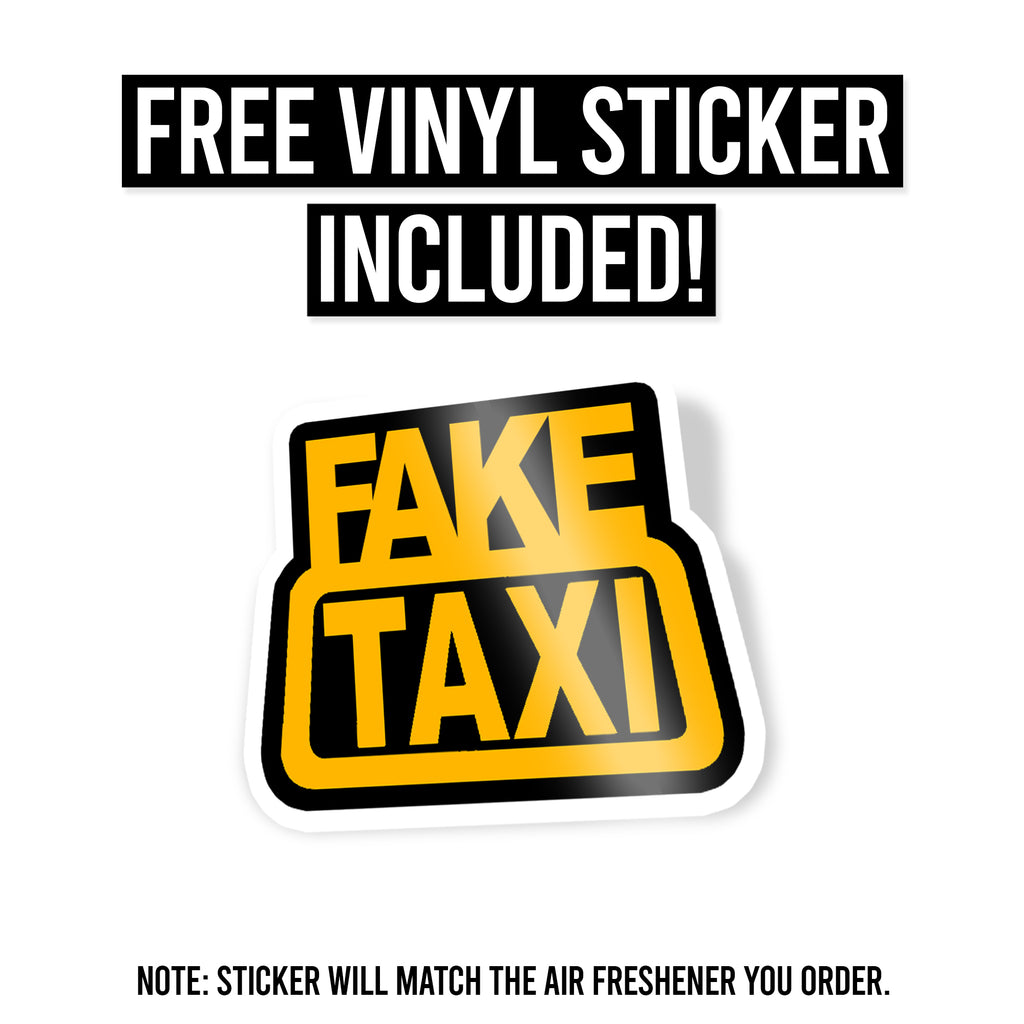 Fake Taxi Air Freshener + Vinyl Decal – RacingFresh.com