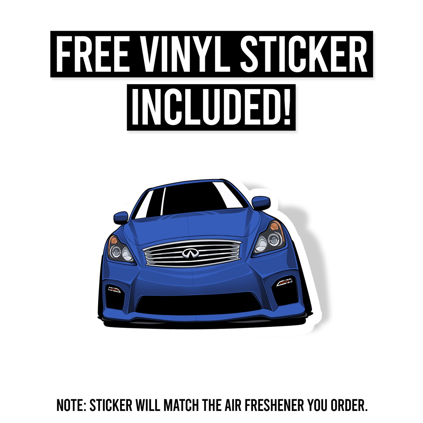 G37 Coupe Air Freshener + Vinyl Decal