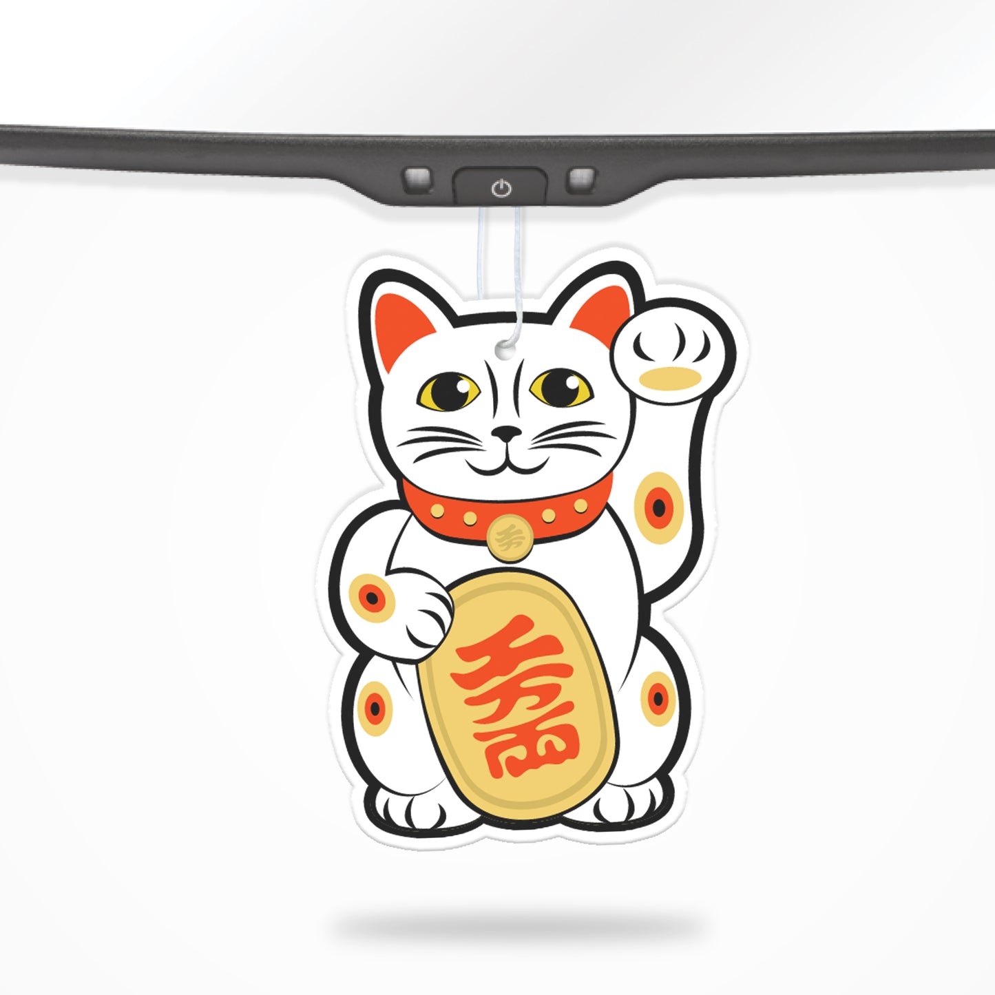 Lucky Cat Air Freshener + Vinyl Decal