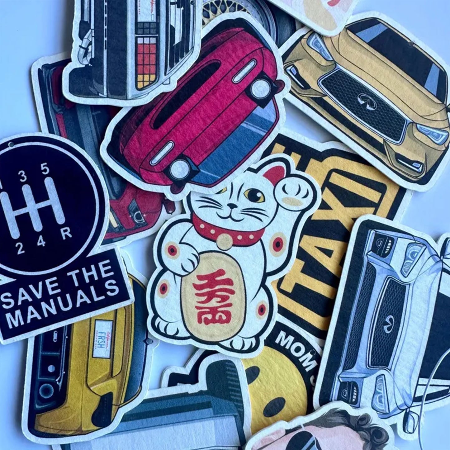 Custom Car Air Freshener + Vinyl Decal