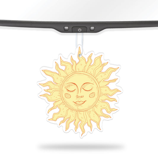 Sun Air Freshener + Vinyl Decal