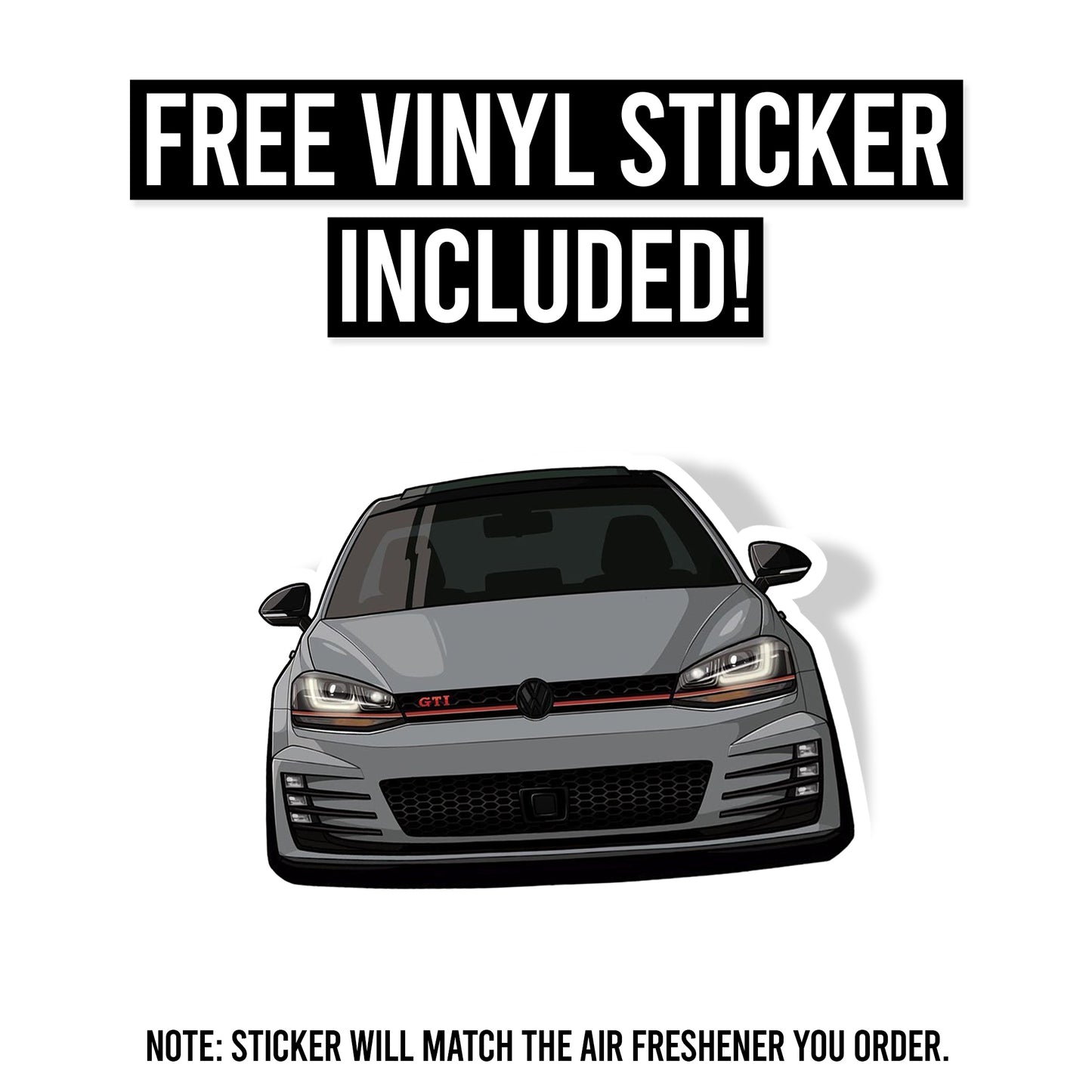 GTI Air Freshener + Vinyl Decal