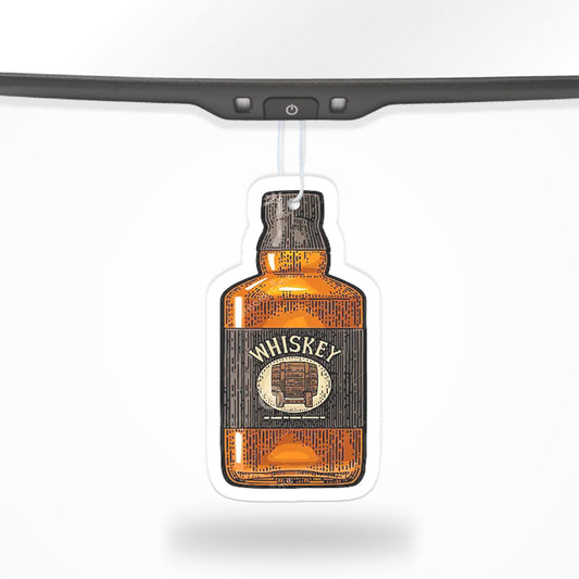 Whiskey Bottle Air Freshener + Vinyl Decal