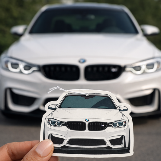 Custom Car Air Freshener + Sticker