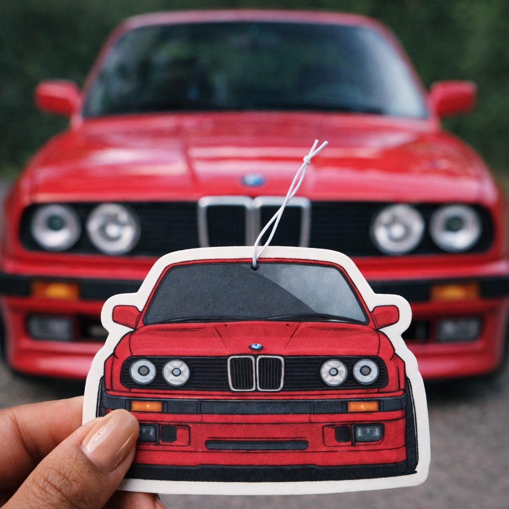 Custom Car Air Freshener + Sticker