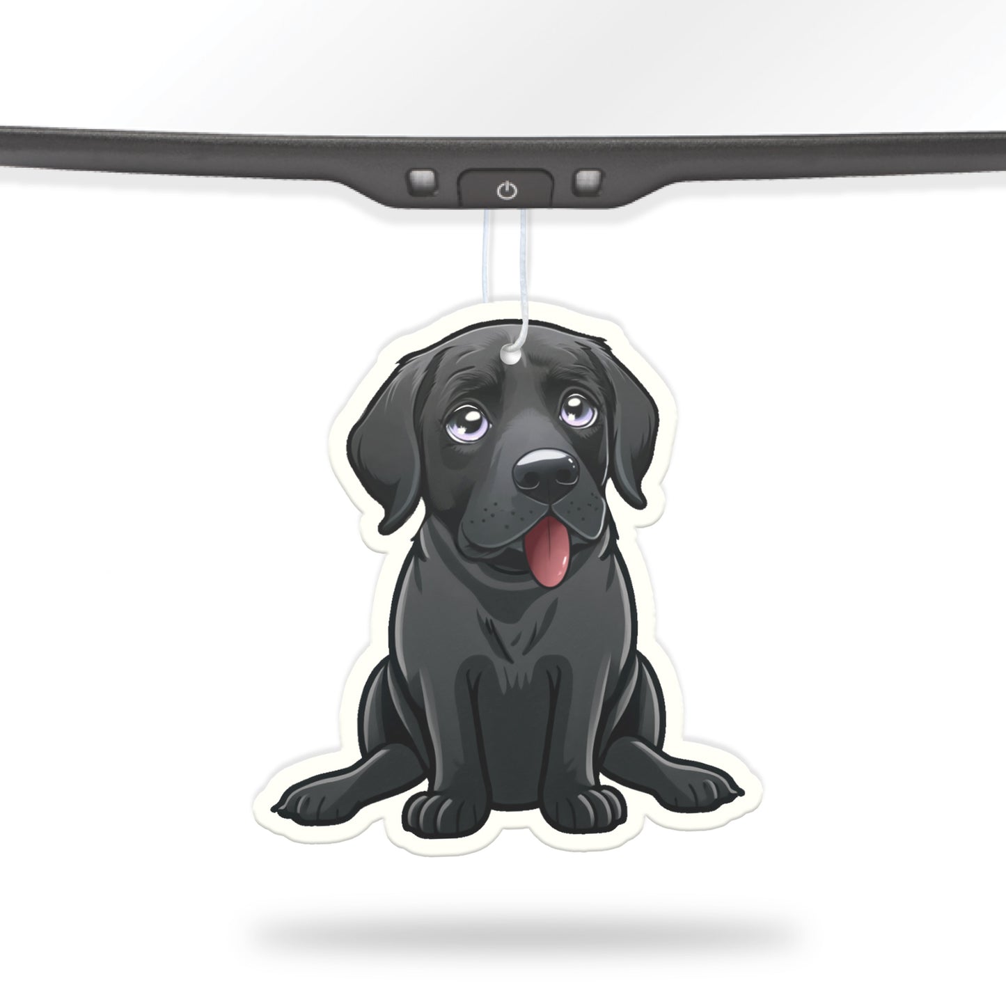 Black Labrador Retriever Air Freshener + Vinyl Decal