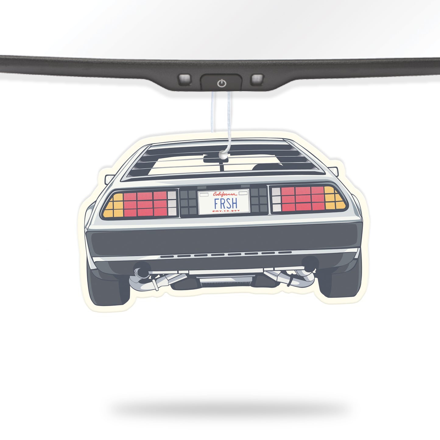 DeLorean DMC-12 Air Freshener + Vinyl Decal