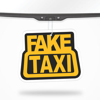 Fake Taxi Air Freshener + Vinyl Decal