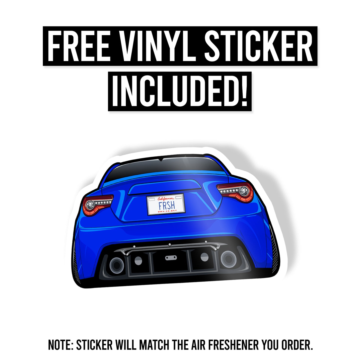 FRS BRZ GR86 Air Freshener + Vinyl Decal