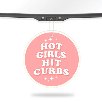 Hot Girls Hit Curbs Air Freshener + Vinyl Decal