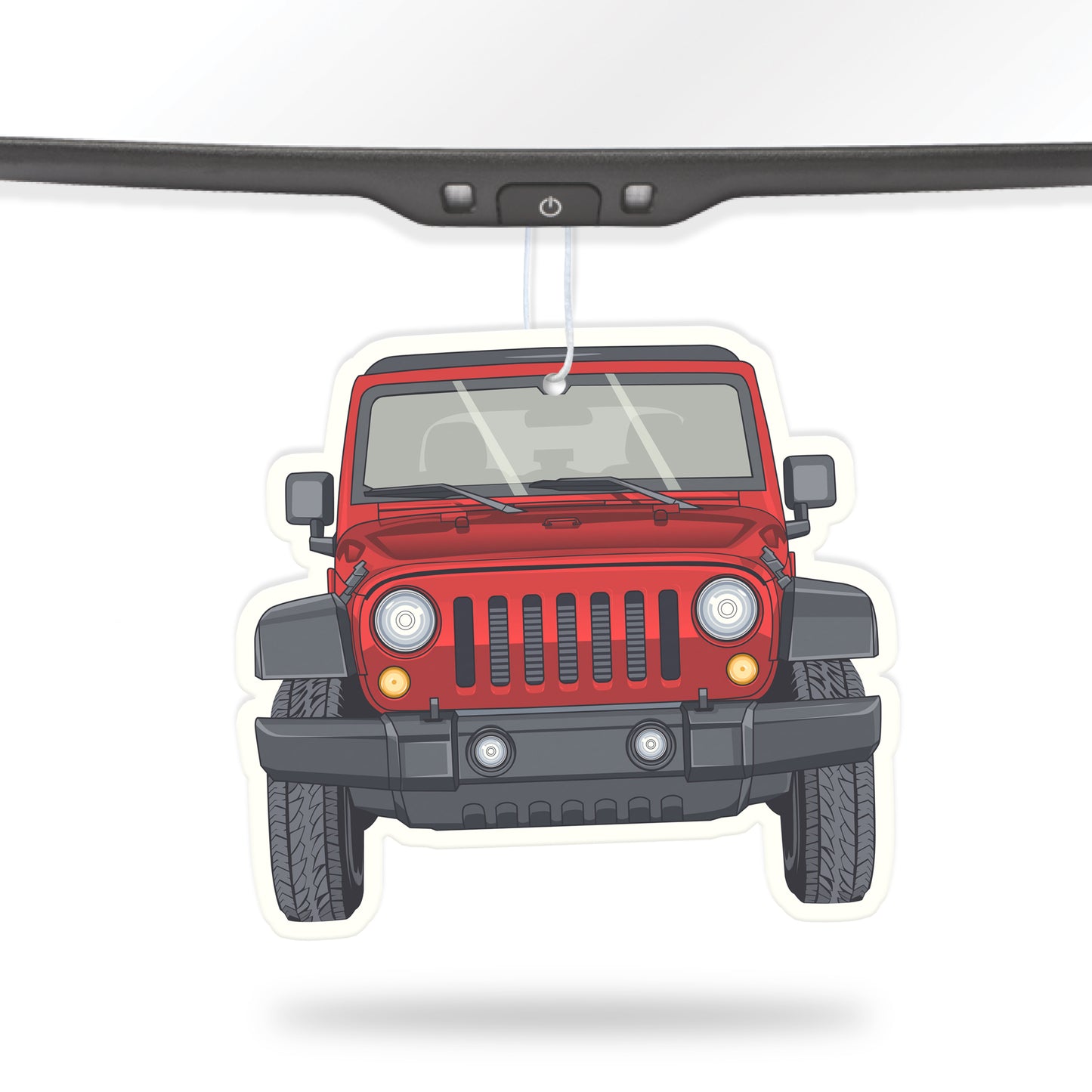 Jeep Wrangler Air Freshener + Vinyl Decal