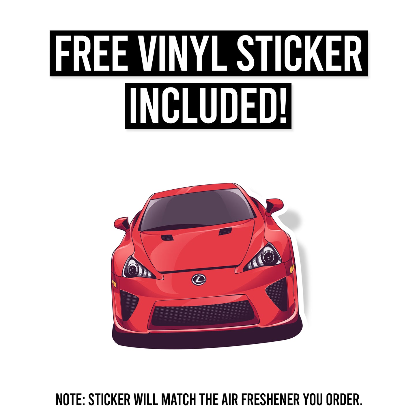 Lexus LFA Air Freshener + Vinyl Decal