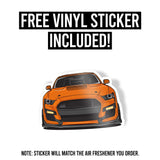 Mustang GT500 Air Freshener + Vinyl Decal
