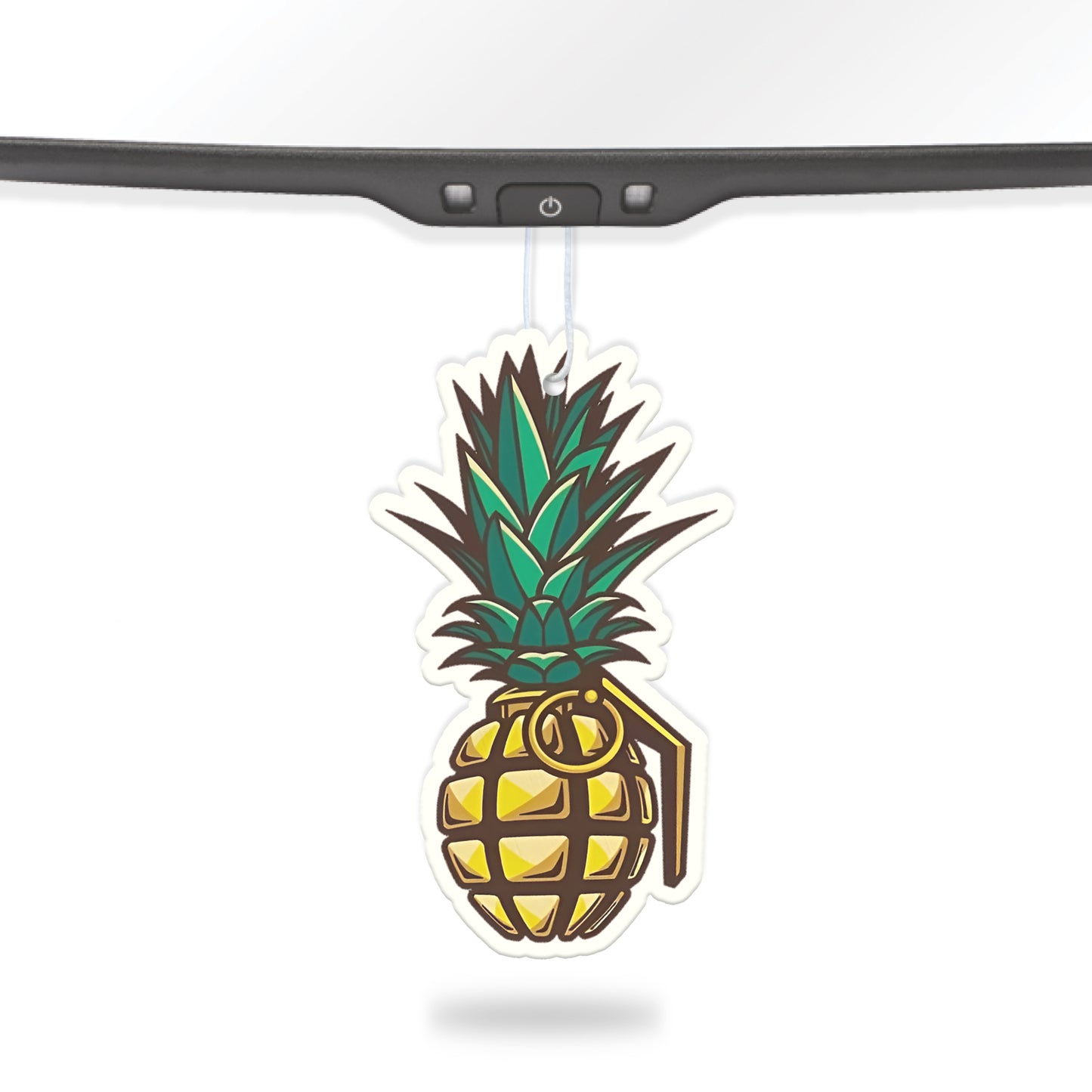 Pineapple Grenade Air Freshener + Vinyl Decal