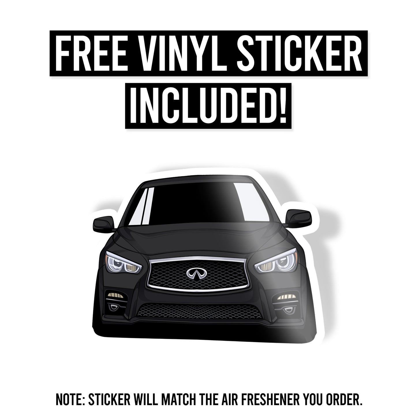 Q50 Air Freshener + Vinyl Decal