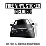 Q50 Sedan Air Freshener + Vinyl Decal