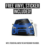 Subaru WRX STI Air Freshener + Vinyl Decal