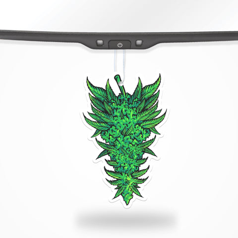 Marijuana Weed Cannabis Air Freshener + Vinyl Decal